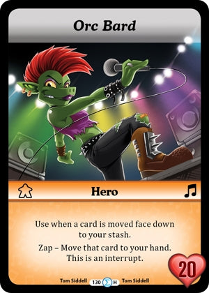 Orc Bard (Foil) (130) [MUNFF] - Munchkin CCG Single