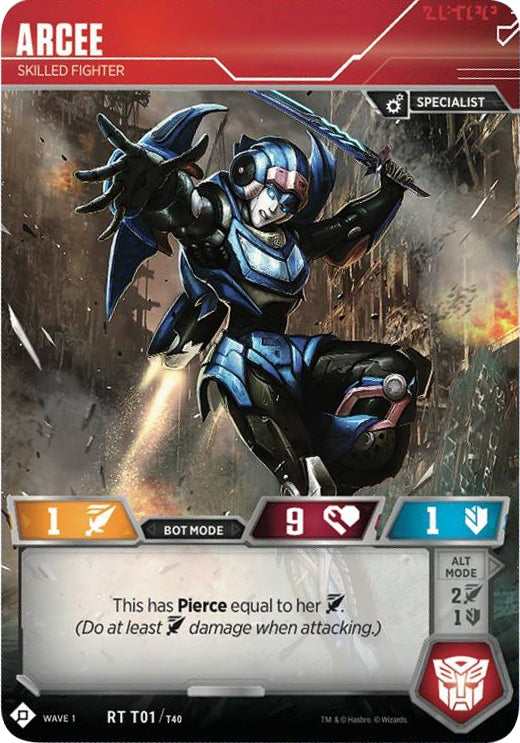 Arcee - Skilled Fighter (1) [TRW1] - Transformers TCG Single
