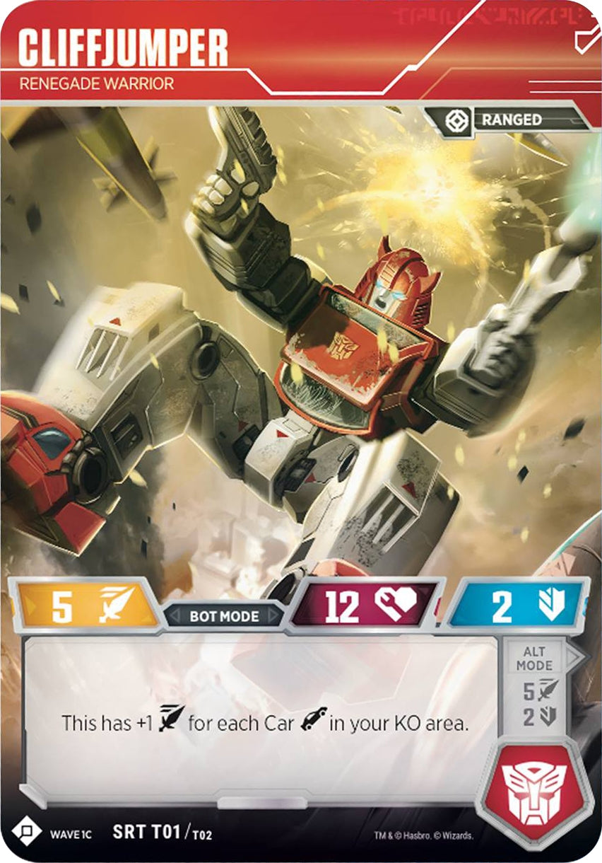 Cliffjumper - Renegade Warrior (SDCC 2018 Exclusive) (1) [TRW1] - Transformers TCG Single