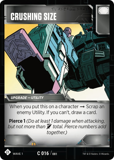 Crushing Size (16) [TRW1] - Transformers TCG Single