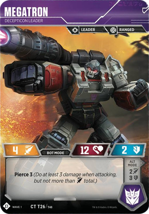 Megatron - Decepticon Leader (26) [TRW1] - Transformers TCG Single