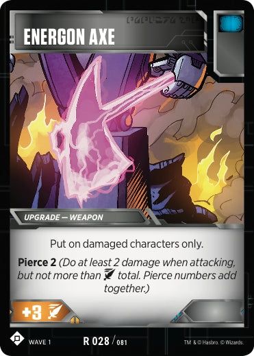 Energon Axe (28) [TRW1] - Transformers TCG Single