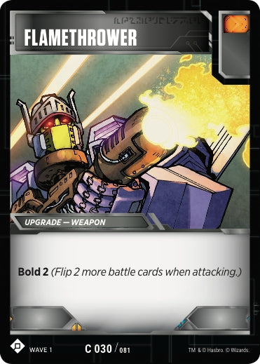 Flamethrower (30) [TRW1] - Transformers TCG Single
