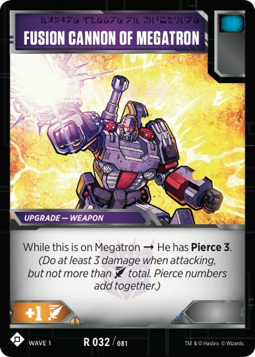 Fusion Cannon of Megatron (32) [TRW1] - Transformers TCG Single