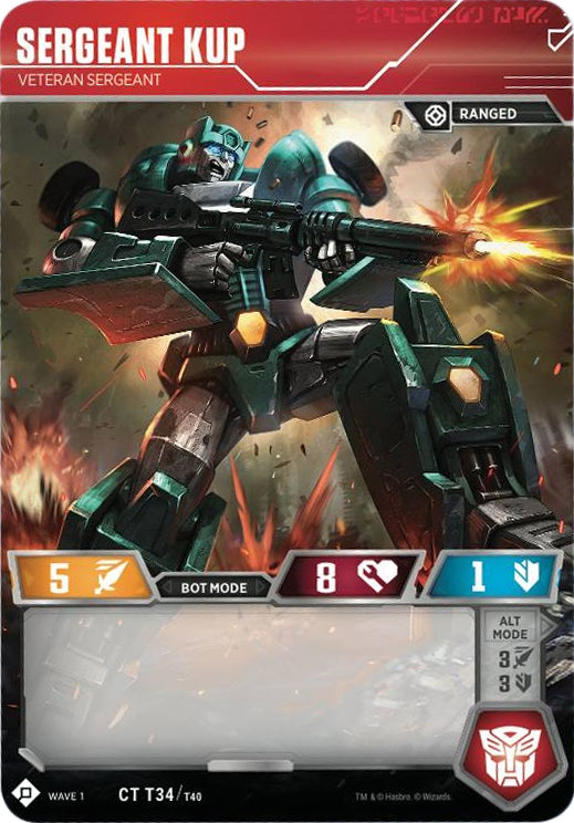Sergeant Kup - Veteran Sergeant (34) [TRW1] - Transformers TCG Single