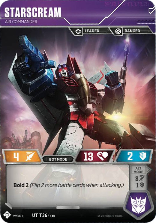 Starscream - Air Commander (36) [TRW1] - Transformers TCG Single