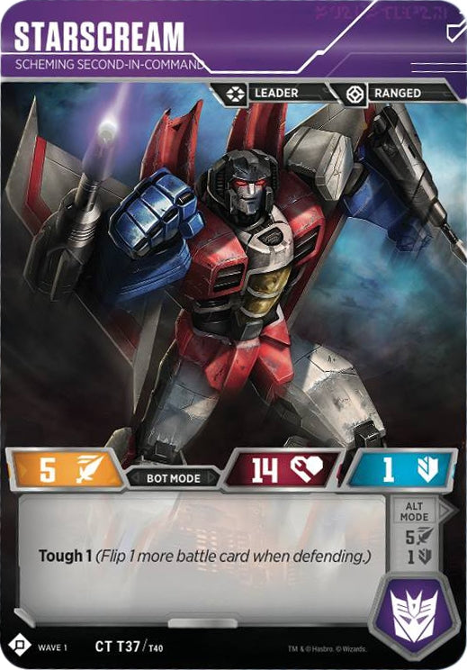 Starscream - Scheming Second-in-Command (37) [TRW1] - Transformers TCG Single
