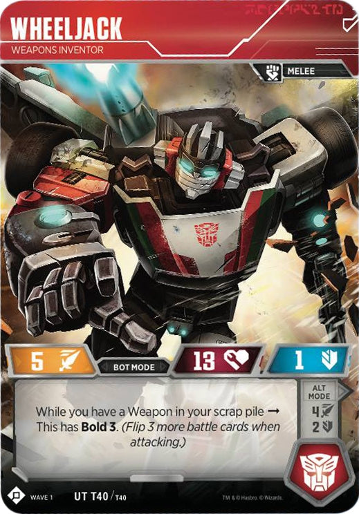 Wheeljack - Weapons Inventor (40) [TRW1] - Transformers TCG Single