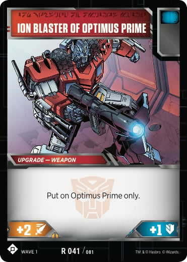 Ion Blaster of Optimus Prime (41) [TRW1] - Transformers TCG Single
