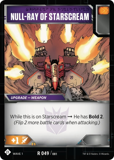 Null-Ray of Starscream (49) [TRW1] - Transformers TCG Single
