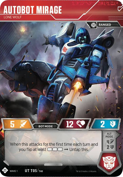 Autobot Mirage - Lone Wolf (5) [TRW1] - Transformers TCG Single