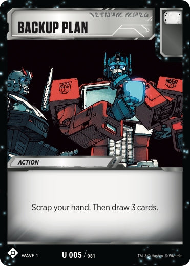 Backup Plan (5) [TRW1] - Transformers TCG Single