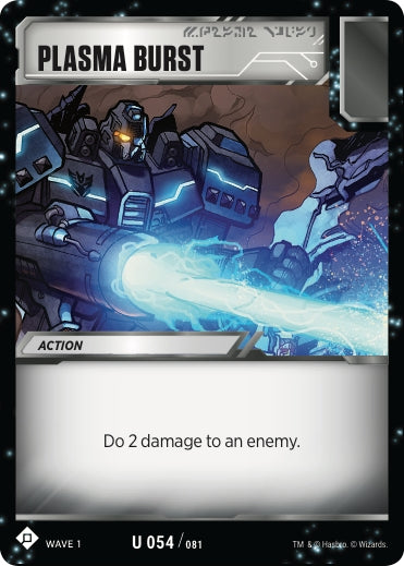 Plasma Burst (54) [TRW1] - Transformers TCG Single