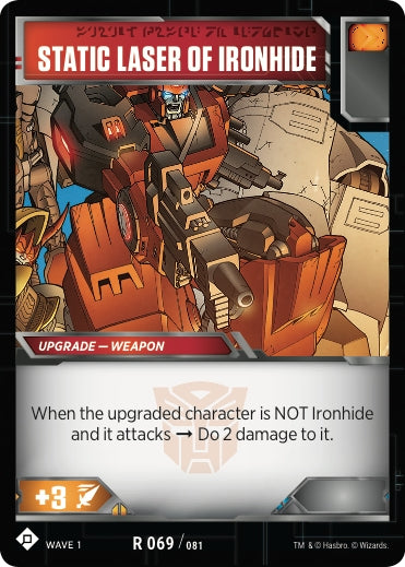 Static Laser of Ironhide (69) [TRW1] - Transformers TCG Single