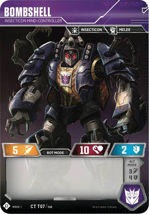 Bombshell - Insecticon Mind-Controller (7) [TRW1] - Transformers TCG Single