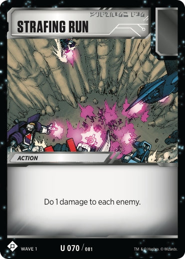 Strafing Run (70) [TRW1] - Transformers TCG Single