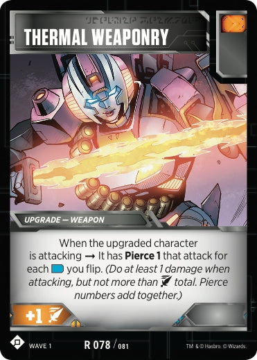 Thermal Weaponry (78) [TRW1] - Transformers TCG Single