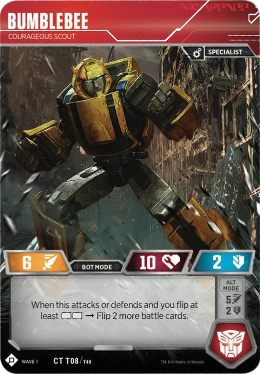 Bumblebee - Courageous Scout (8) [TRW1] - Transformers TCG Single
