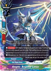 Knight: Argento Lance (20029) [S-BT02] - Future Card BuddyFight Single
