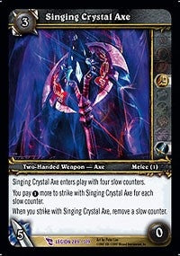 Singing Crystal Axe - WoW Single