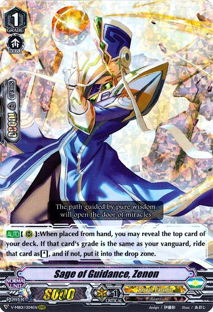 Sage of Guidance Zenon (1004) [V-MB01] - Cardfight Vanguard Single