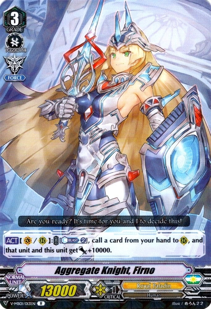 Aggregate Knight Firno (1013) [V-MB01] - Cardfight Vanguard Single