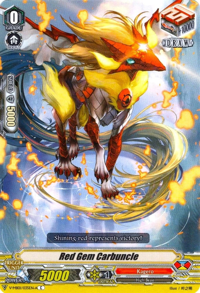 Red Gem Carbuncle (1035) [V-MB01] - Cardfight Vanguard Single