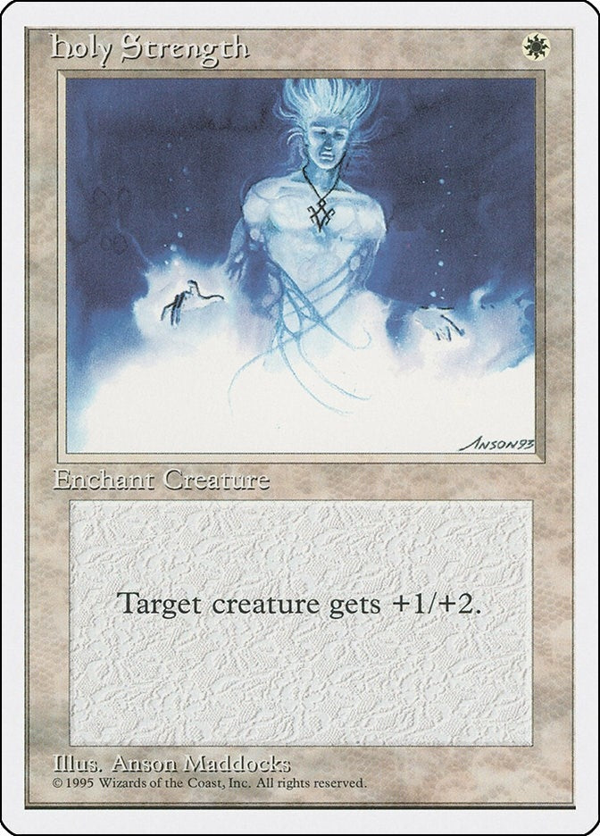 Holy Strength [4ED] - MTG Single