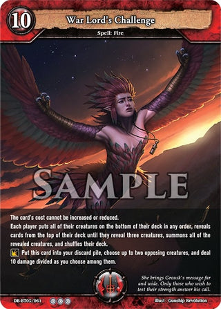 War Lord’s Challenge (5061) [BP05] - Dragoborne Single