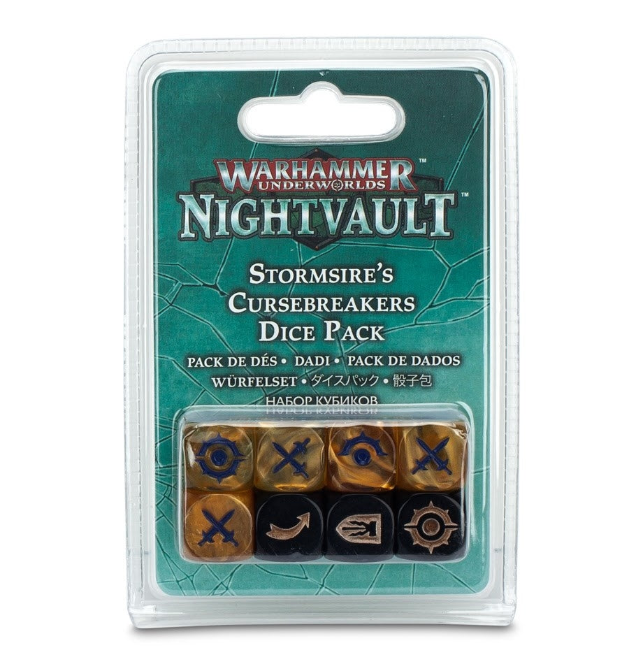 Warhammer: Underworlds - Nightvault: Stormsire’s Cursebreakers Dice Pack (8-Pack) [ACCS] - Warhammer Game Accessories
