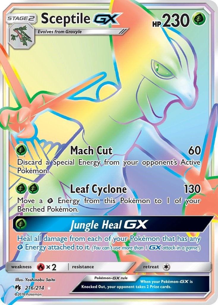 Image for Sceptile GX (Secret) (216/214) (SM - Lost Thunder) - Pokemon