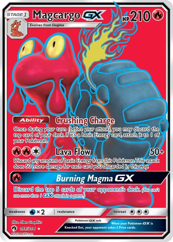 Image for Magcargo GX (Full Art) (198/214) (SM - Lost Thunder) - Pokemon