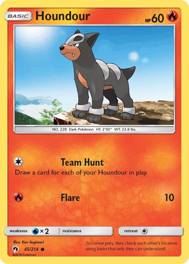 Image for Houndour (45/214) (SM - Lost Thunder) - Pokemon