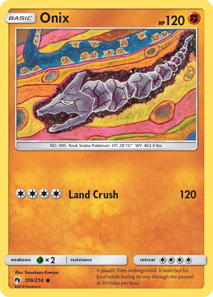 Image for Onix (109/214) (SM - Lost Thunder) - Pokemon