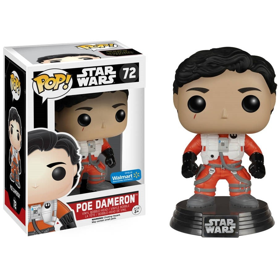 Star Wars: Poe Dameron (Bobble-Head) (Walmart Exclusive) (72) [POP!] - Funko Sealed
