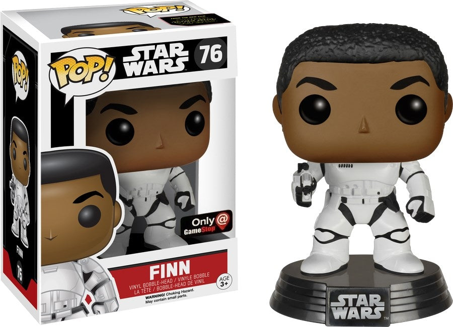 Star Wars: Finn (No Helmet) (Bobble-Head) (GameStop Exclusive) (76) [POP!] - Funko Sealed