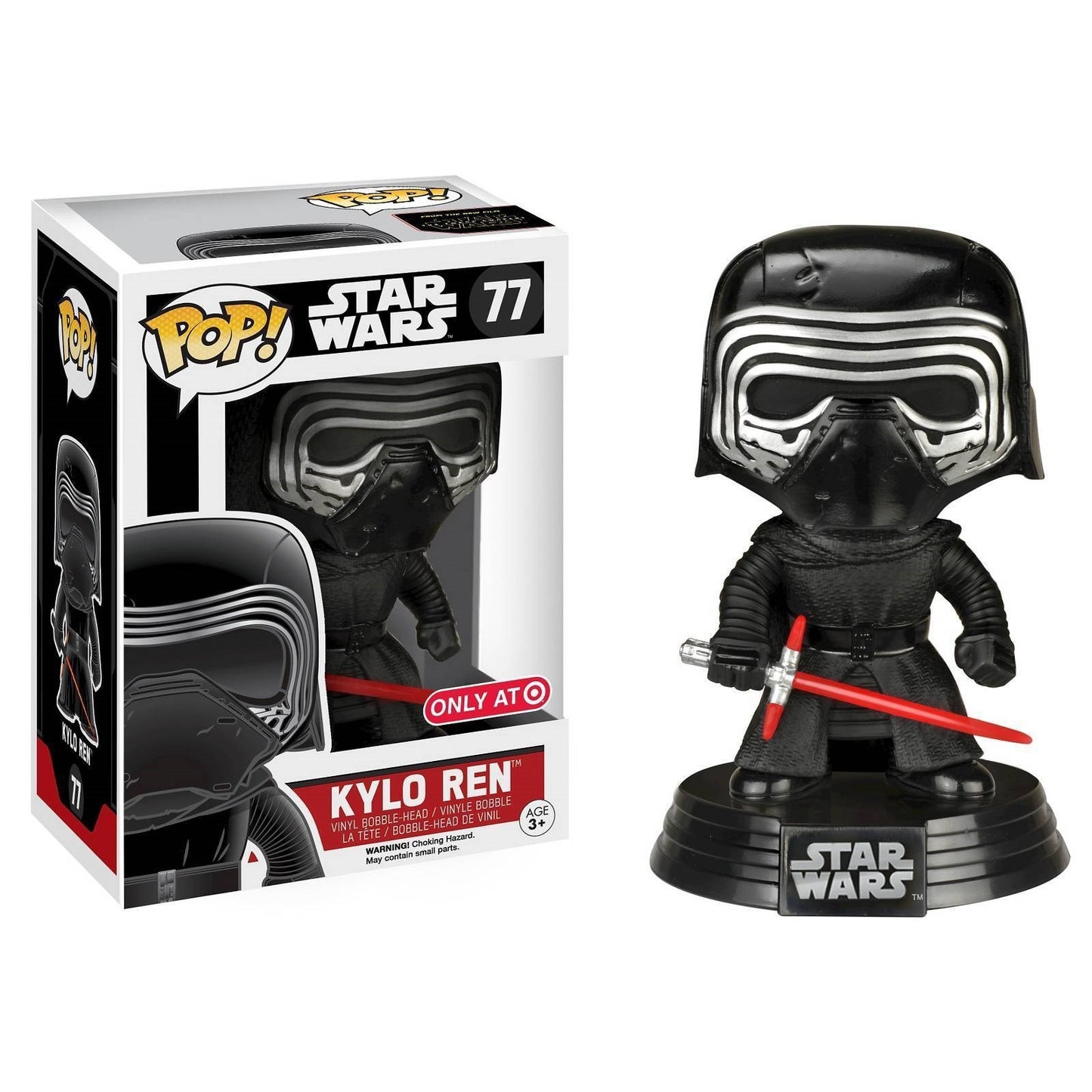 Star Wars: Kylo Ren (No Hood) (Bobble-Head) (Target Exclusive) (77) [POP!] - Funko Sealed