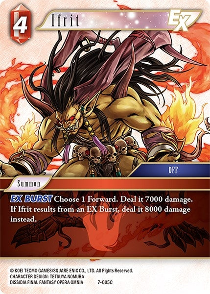 Ifrit EX (7) [OP7] - Final Fantasy TCG Single