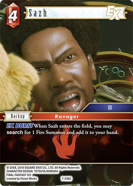 Sazh EX (7) [OP7] - Final Fantasy TCG Single