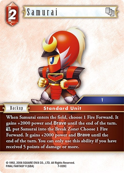 Samurai (7) [OP7] - Final Fantasy TCG Single