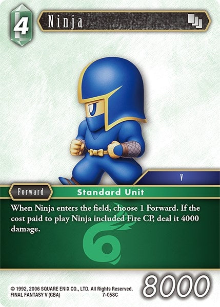 Ninja (7-058C) (7) [OP7] - Final Fantasy TCG Single