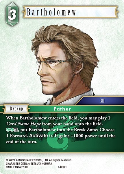 Bartholomew (7) [OP7] - Final Fantasy TCG Single