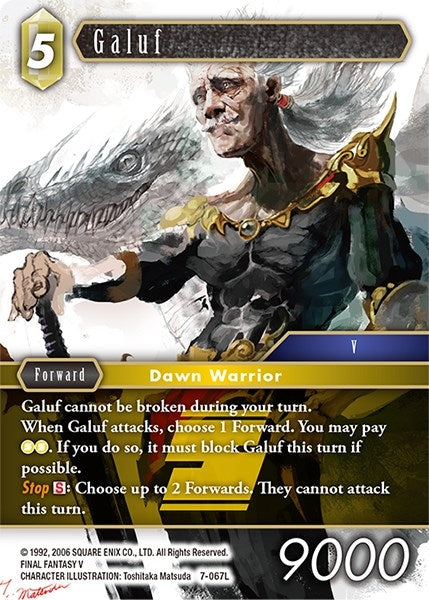 Galuf (7) [OP7] - Final Fantasy TCG Single