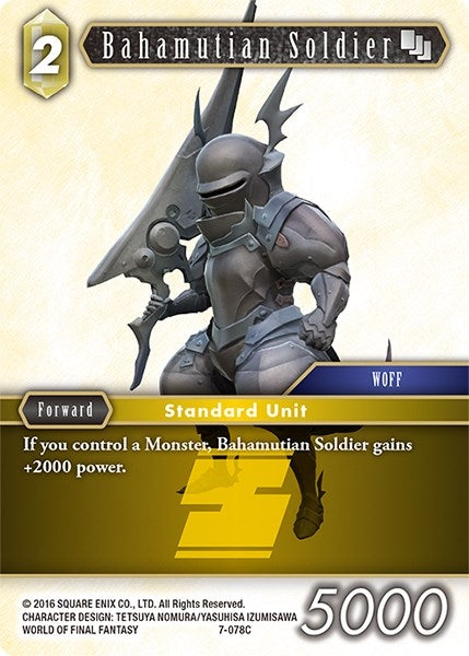 Bahamutian Soldier (7) [OP7] - Final Fantasy TCG Single