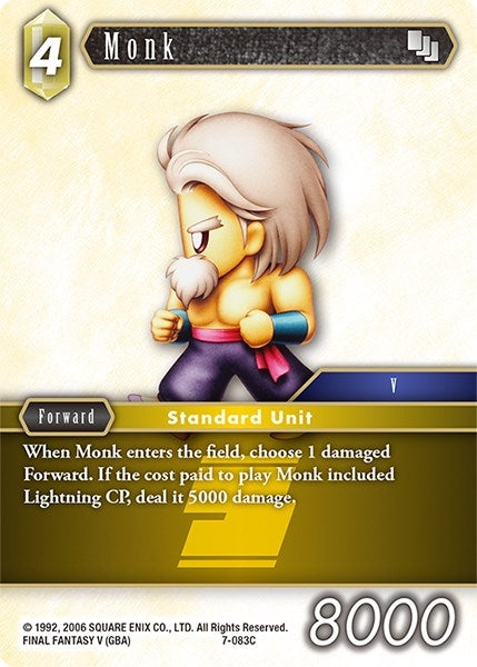 Monk (7) [OP7] - Final Fantasy TCG Single