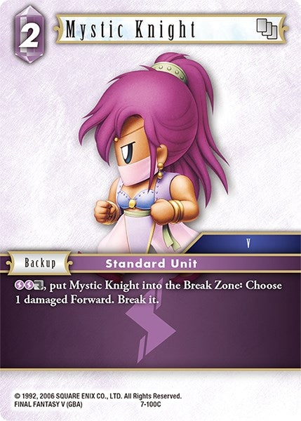 Mystic Knight (7-100C) (7) [OP7] - Final Fantasy TCG Single