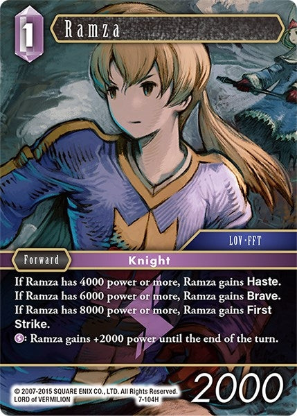 Ramza (7) [OP7] - Final Fantasy TCG Single