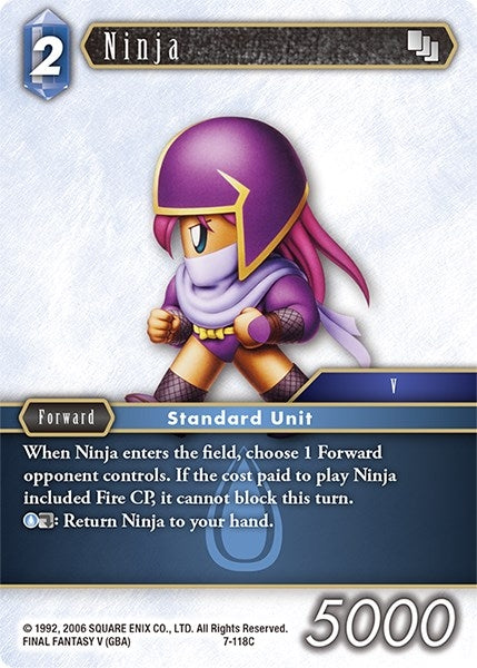 Ninja (7-118C) (7) [OP7] - Final Fantasy TCG Single