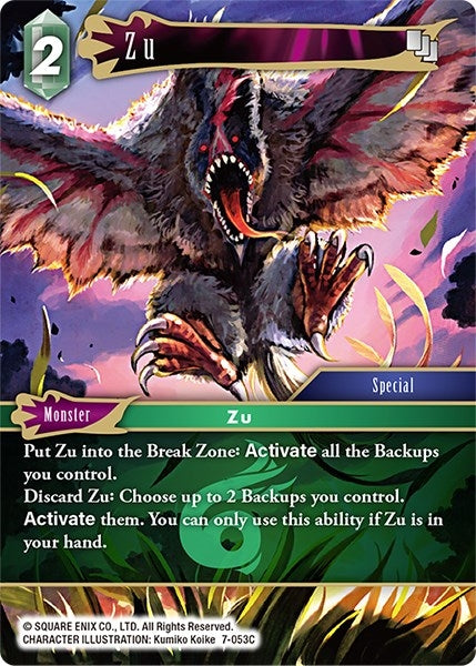 Zu (7) [OP7] - Final Fantasy TCG Single