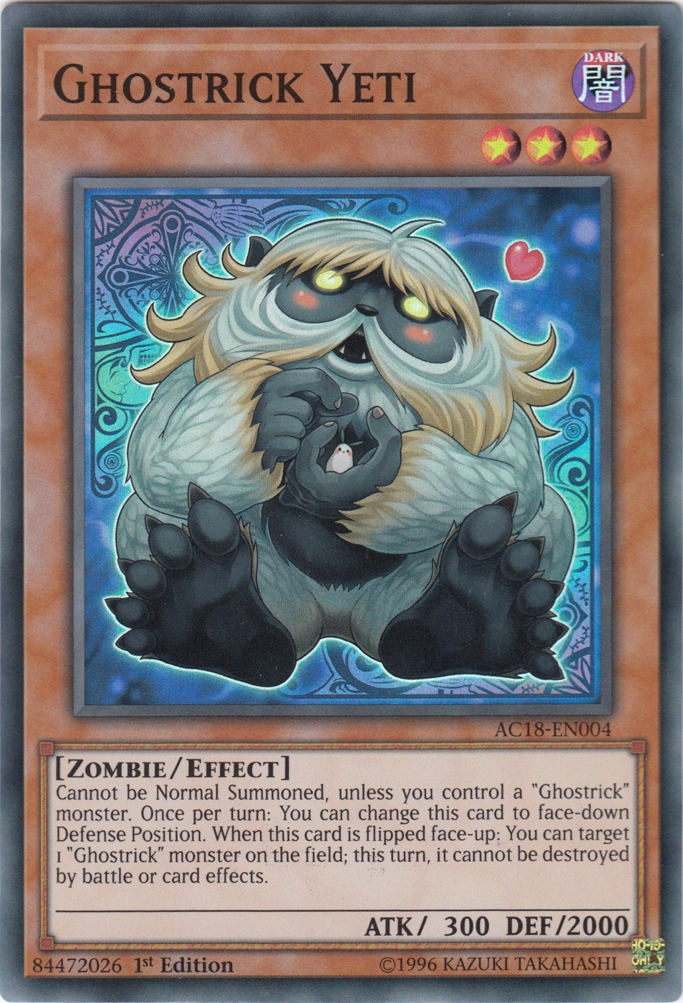 Ghostrick Yeti (18004) (AC18) - YuGiOh Single
